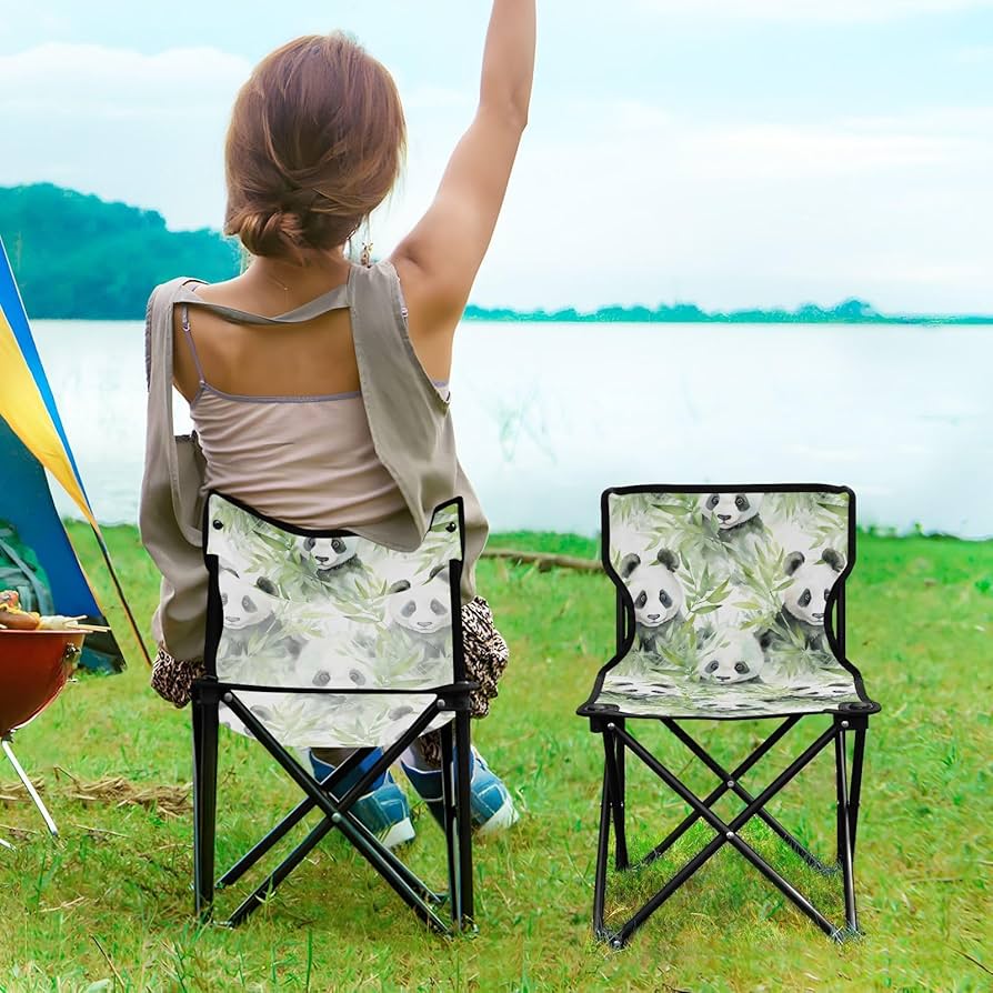Amazon.com: Outdoor Folding Cute Panda Animal Bamboo Camping